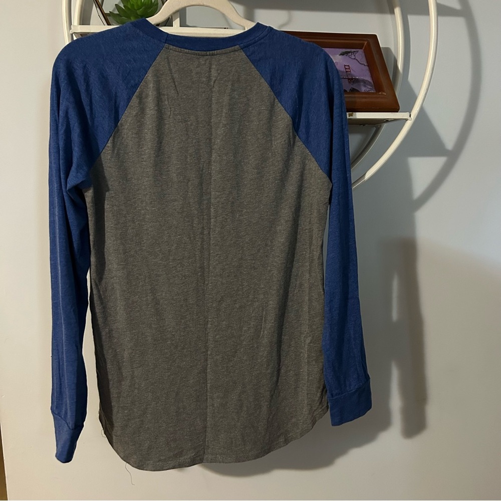 Local Pride Unisex Small S Raglan Boston 617 Blue Shirt - Picture 2 of 7